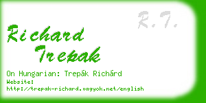 richard trepak business card
