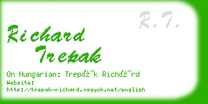 richard trepak business card